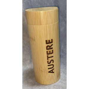 Austere Bamboo Cylinder Lidded Glasses Case
